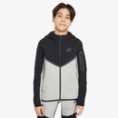 Jaqueta Kids Tech Fleece Cinza e Preto