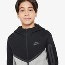 Jaqueta Kids Tech Fleece Cinza e Preto