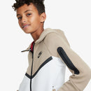 Jaqueta Kids Tech Fleece Marrom