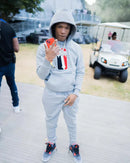 Conjunto Trapstar League Chenille Cinza