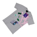 Conjunto SYNA World Cinza/Rosa